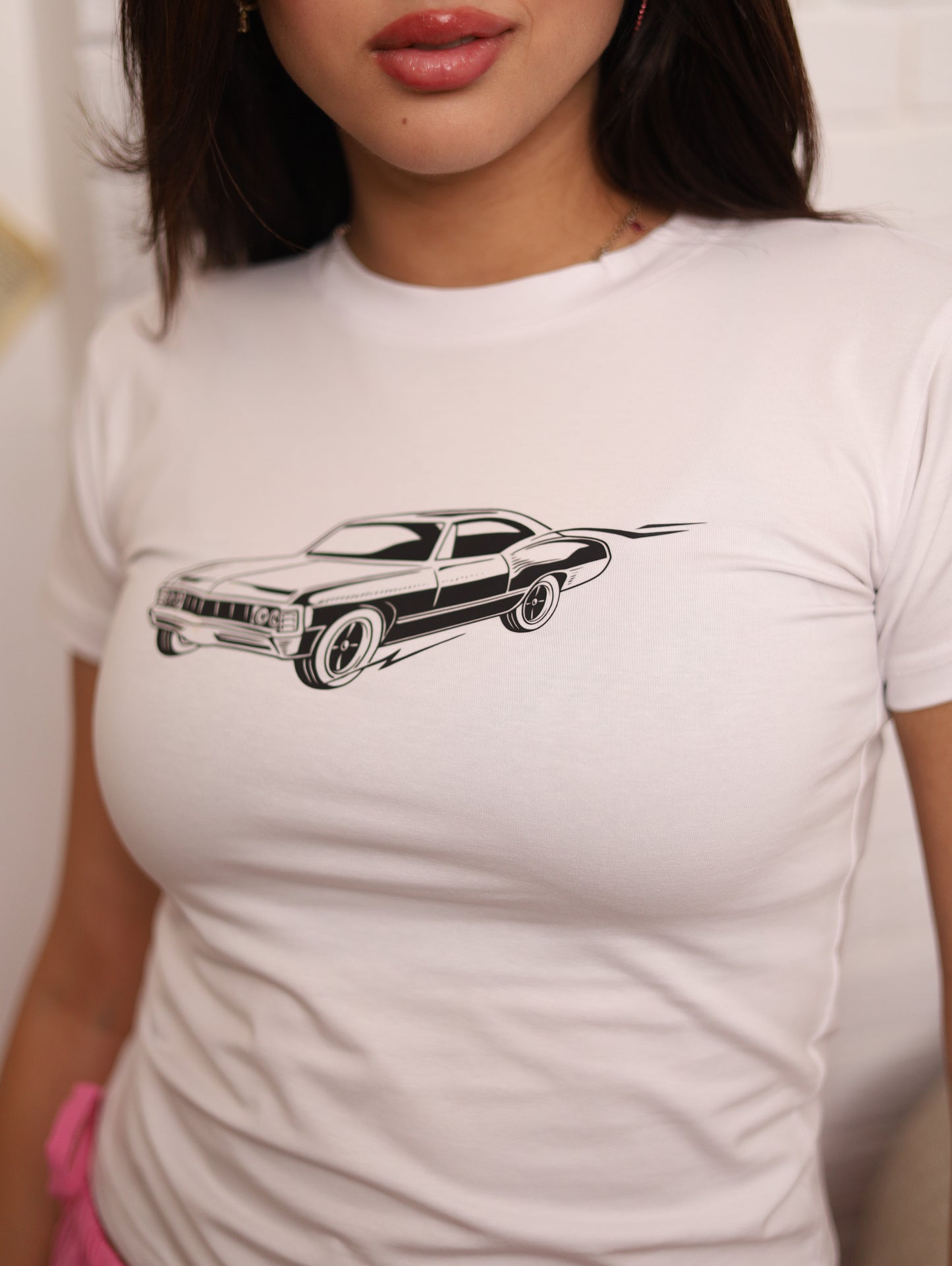 Classic car baby tee.