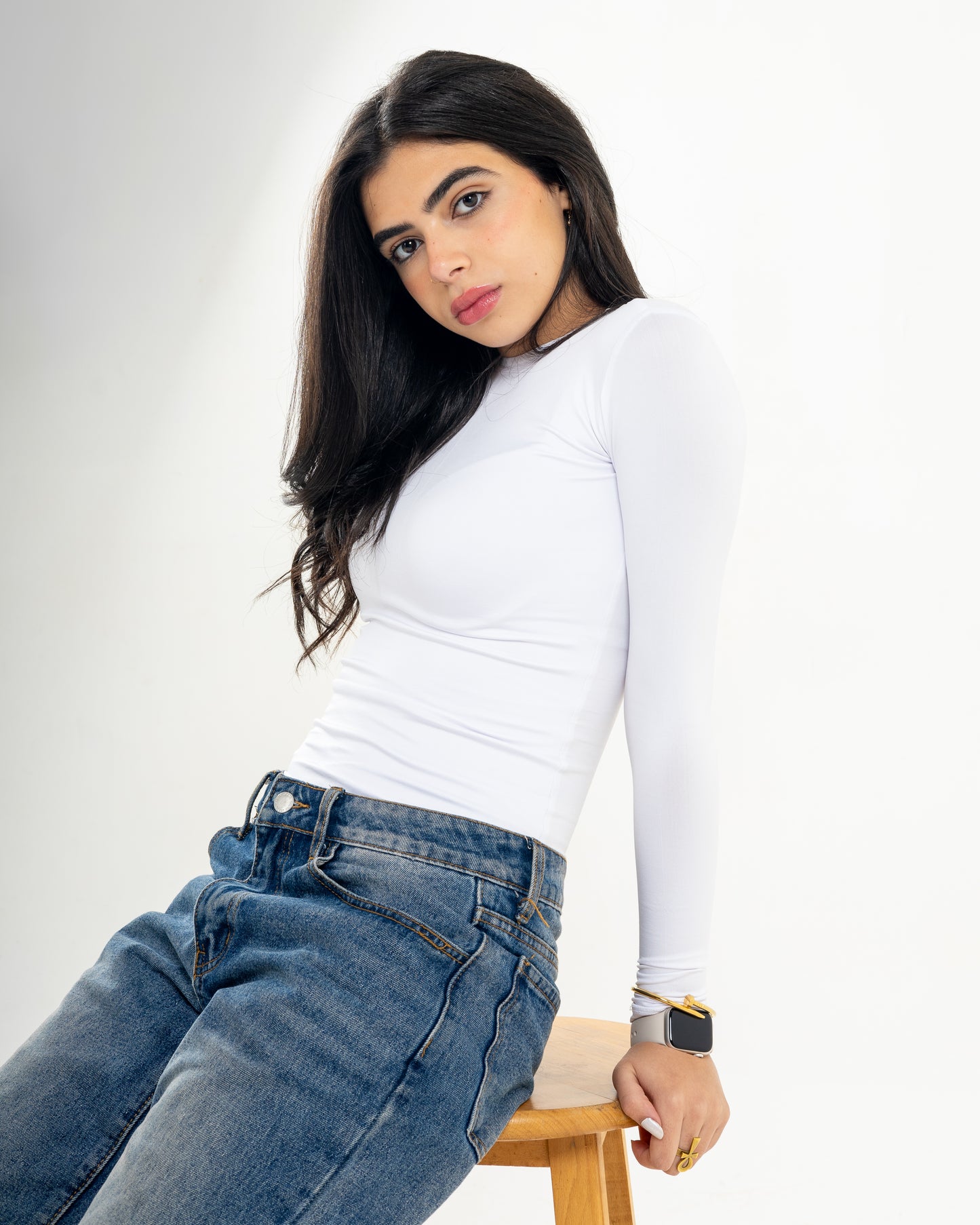 MILKY SEAMLESS TOP FULLY LAYERED ROUNDNECK